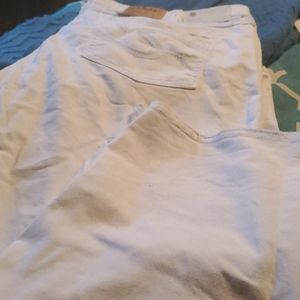 Women White Silver Suki Capri